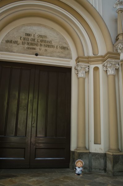 L'ingresso del tempio valdese